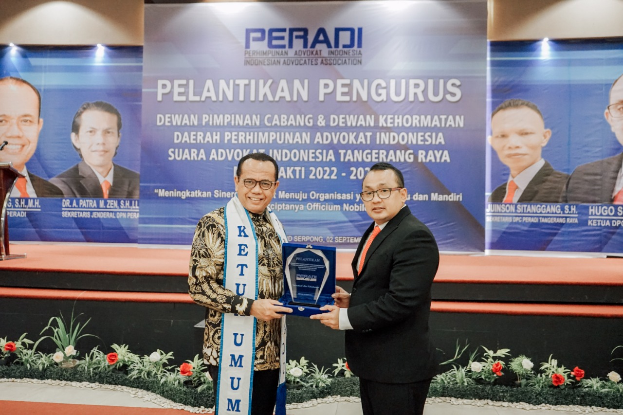 Pelantikan Pengurus DPC Tangerang masa bakti 2022 - 2026