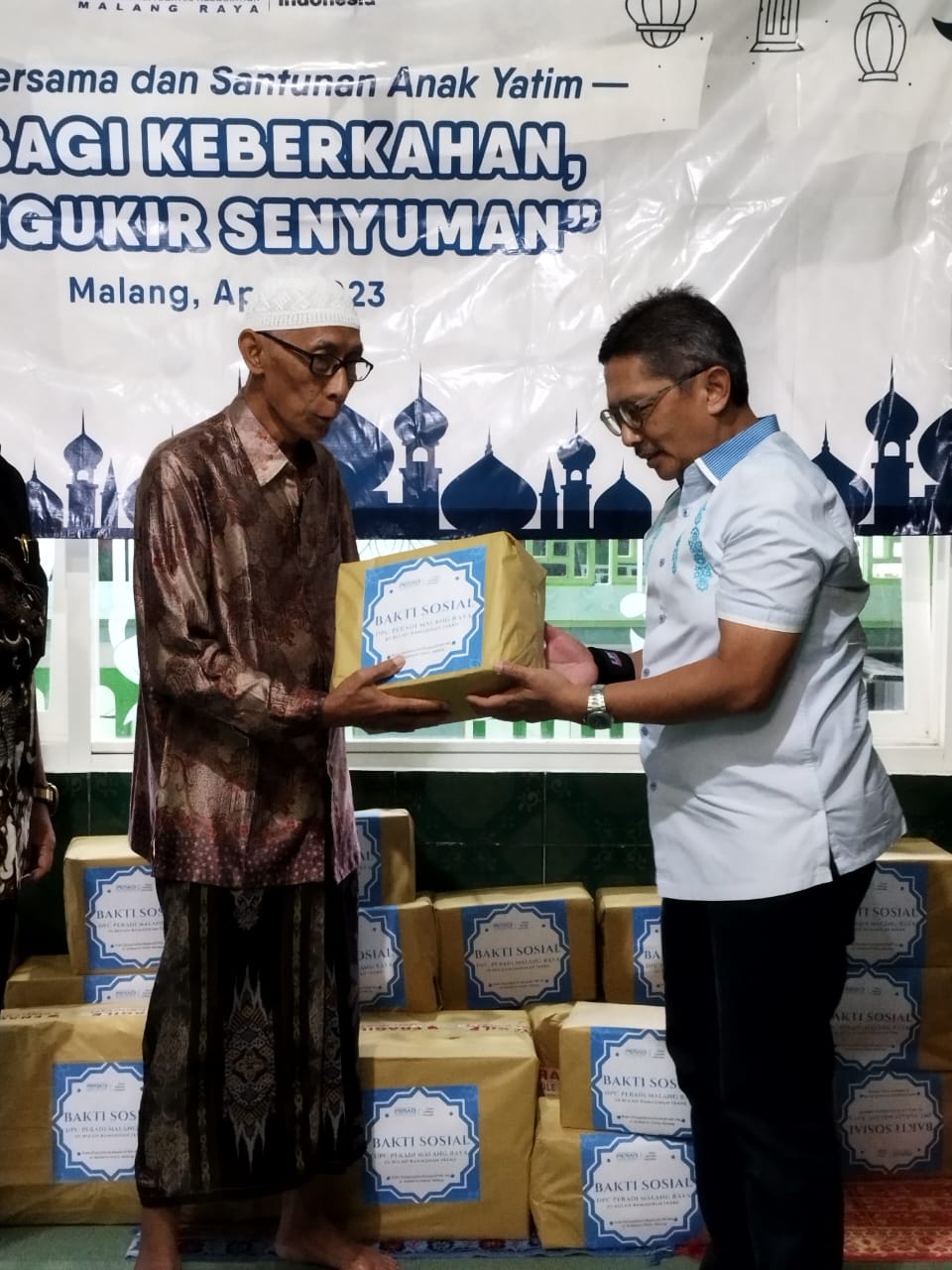 DPC PERADI SAI Malang Raya, Baksos dan Buka Puasa bersama anak Yatim Piatu di TPQ Sunan Muria, Desa Jabung, Kab. Malang - 14 April 2023