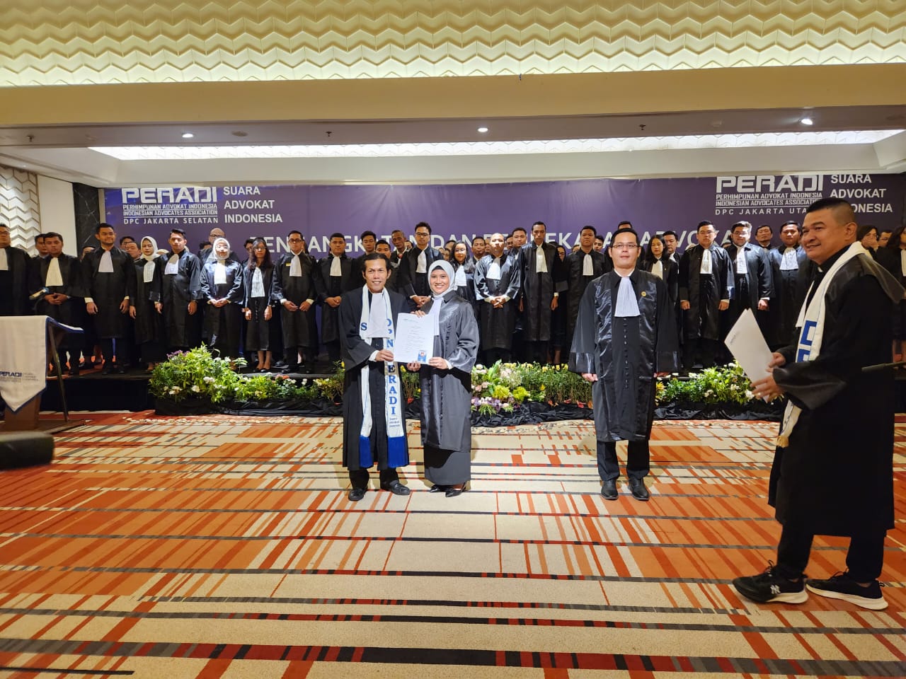 DPC PERADI SAI Jakarta Utara dan Jakarta Selatan telah melaksanakan Pengangkatan di Hotel Ibis Styles Sunter pada Selasa, 19 Desember 2023 dan Pengambilan Sumpah Advokat di Wilayah Hukum Pengadilan Tinggi DKI Jakarta pada Rabu, 20 Desember 2023 dengan jumlah total 77 peserta dari 42 peserta (Jakarta Utara) dan 35 peserta (Jakarta Selatan) yang dilantik.