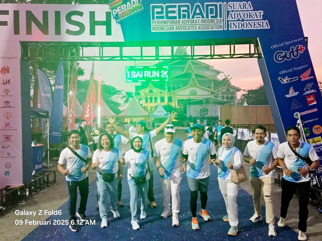 DPC PERADI SAI Pekanbaru menggelar acara PERADI RUN 2025 dengan mengusung tema "Run For Health, Run For Unity" pada 07 Februari 2025, di Jl. Jend. Sudirman - Pekanbaru, Ahad, dengan peserta yang mengikuti sebanyak 1.350 orang.