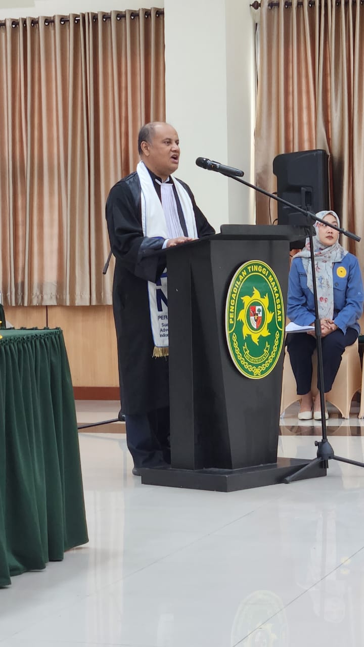 DPC PERADI SAI Makassar telah menyelenggarakan Pengangkatan dan Pengambilan Sumpah digelar di Pengadilan Tinggi Makassar, pada 25 Februari 2025 dan dihadiri oleh Wasekjen Peradi SAI, Henry MP Siahaan dengan advokat yang di lantik sebanyak 22 orang.  Upload di -> Galeri Kegiataan -> Pengambilan Sumpah