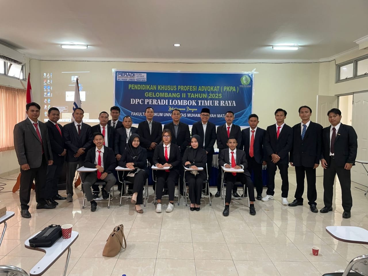 DPC PERADI SAI Lombok Timur Raya dan Fak. Hukum Universitas Muhammadiyah Mataram bekerjasama dalam mengadakan Pendidikan Khusus Profesi Advokat (PKPA) Gelombang ke II, Pada tanggal 10 Mei sampai dengan 25 Mei 2025, di Fakultas Hukum  Universitas Muhammadiyah Mataram, dengan peserta yang ikut sebanyak 20 orang.
