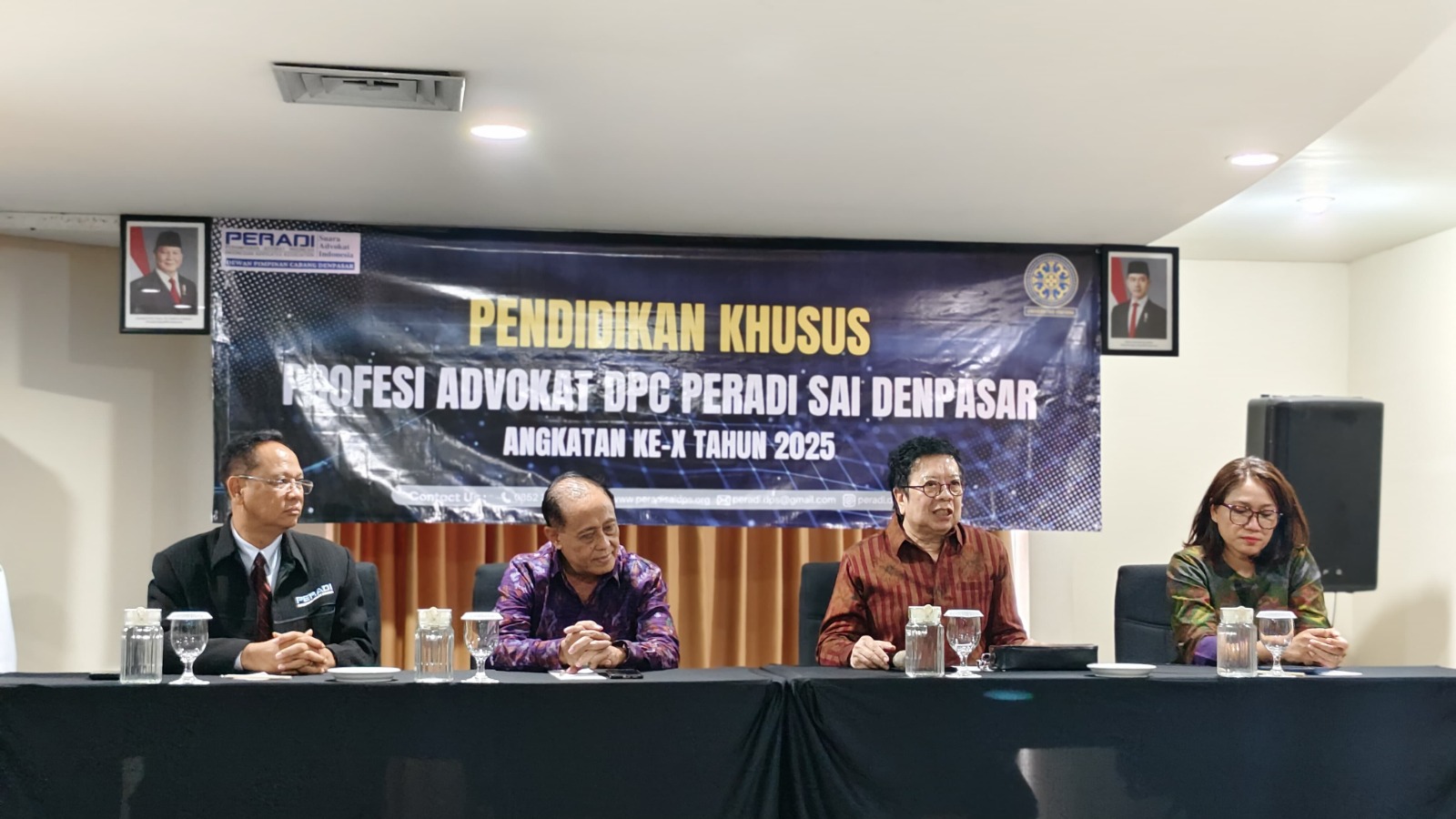 DPC PERADI SAI Denpasar mengadakan Pendidikan Khusus Profesi Advokat (PKPA) pada tanggal 09 Mei s.d. 13 Juni 2025 di Quest San Hotel Denpasar, dengan peserta yang ikut serta sebanyak 32 orang.